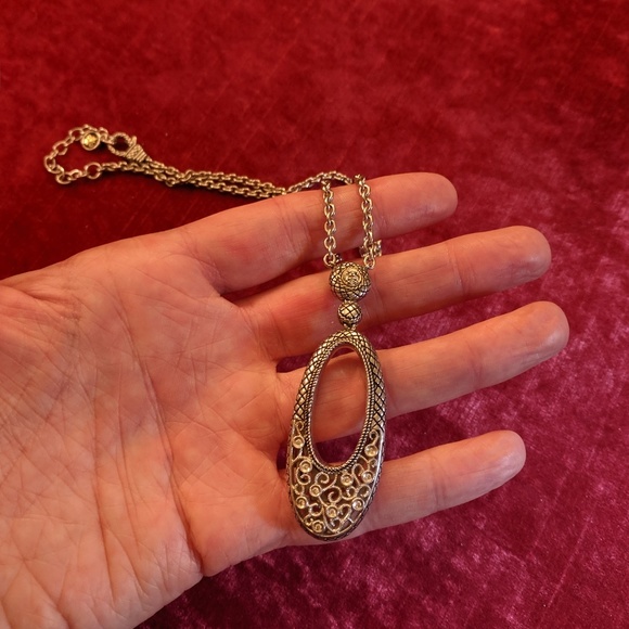 Andrea Candela Silver, 18K, & Diamond Necklace - Picture 6 of 6